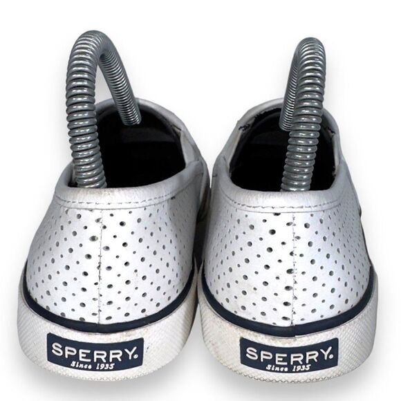 Sperry Top-Sider Pier Side Leather Slip-on Shoes White STS80176 Women's 6M - Picture 5 of 11